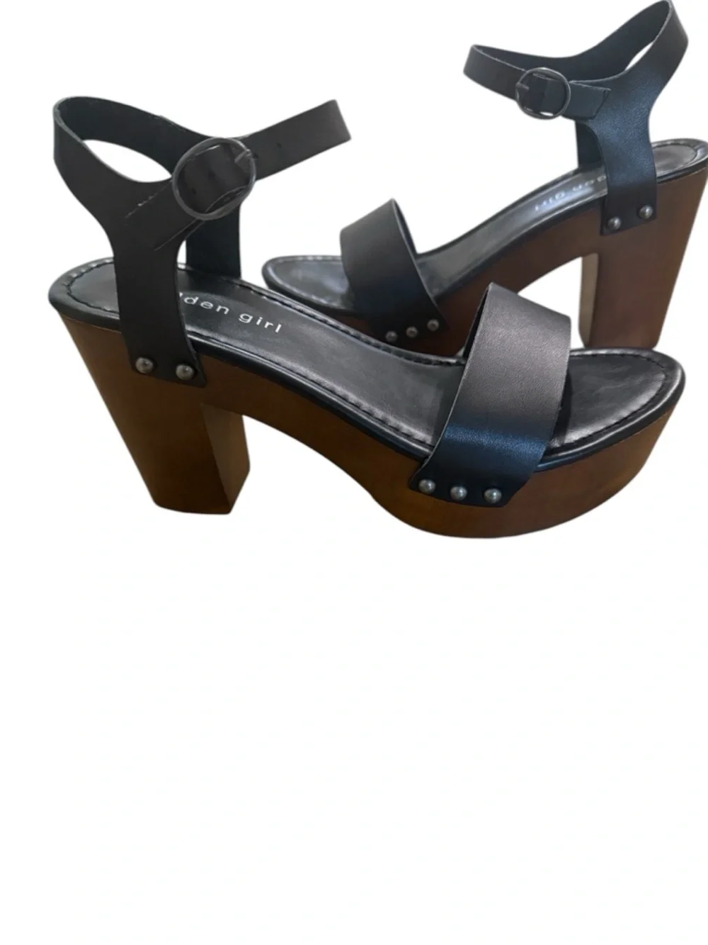 Madden Girl Black Platform Block Heel Sandal - Picture 6 of 6